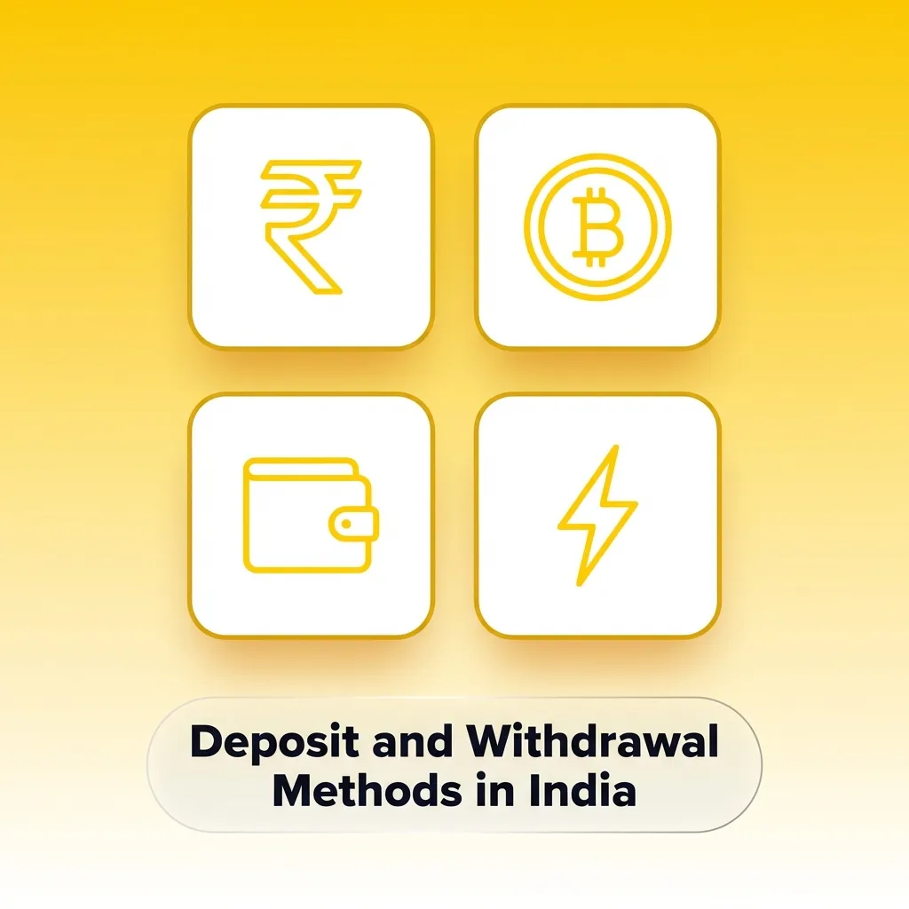 Indian payment options for JetX casinos including UPI, PayTM, PhonePE, GPay, cards, and crypto with fast processing times