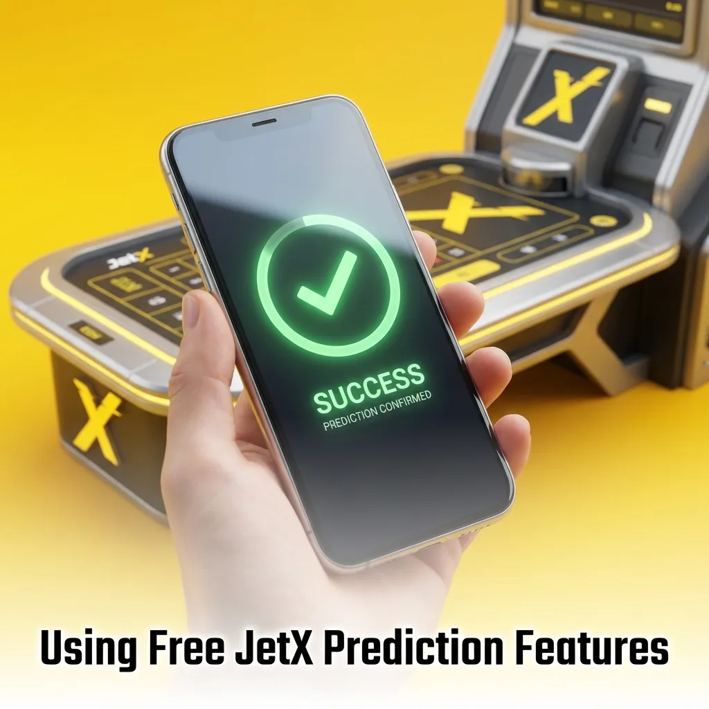 User testing JetX predictor app interface showing casino selection and crash point predictions on mobile screen