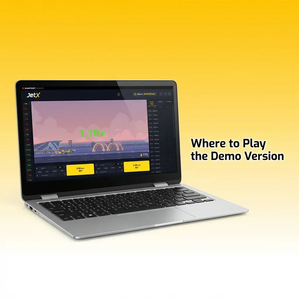 JetX demo version available on casino sites and SmartSoft Gaming website for risk-free practice and strategy testing