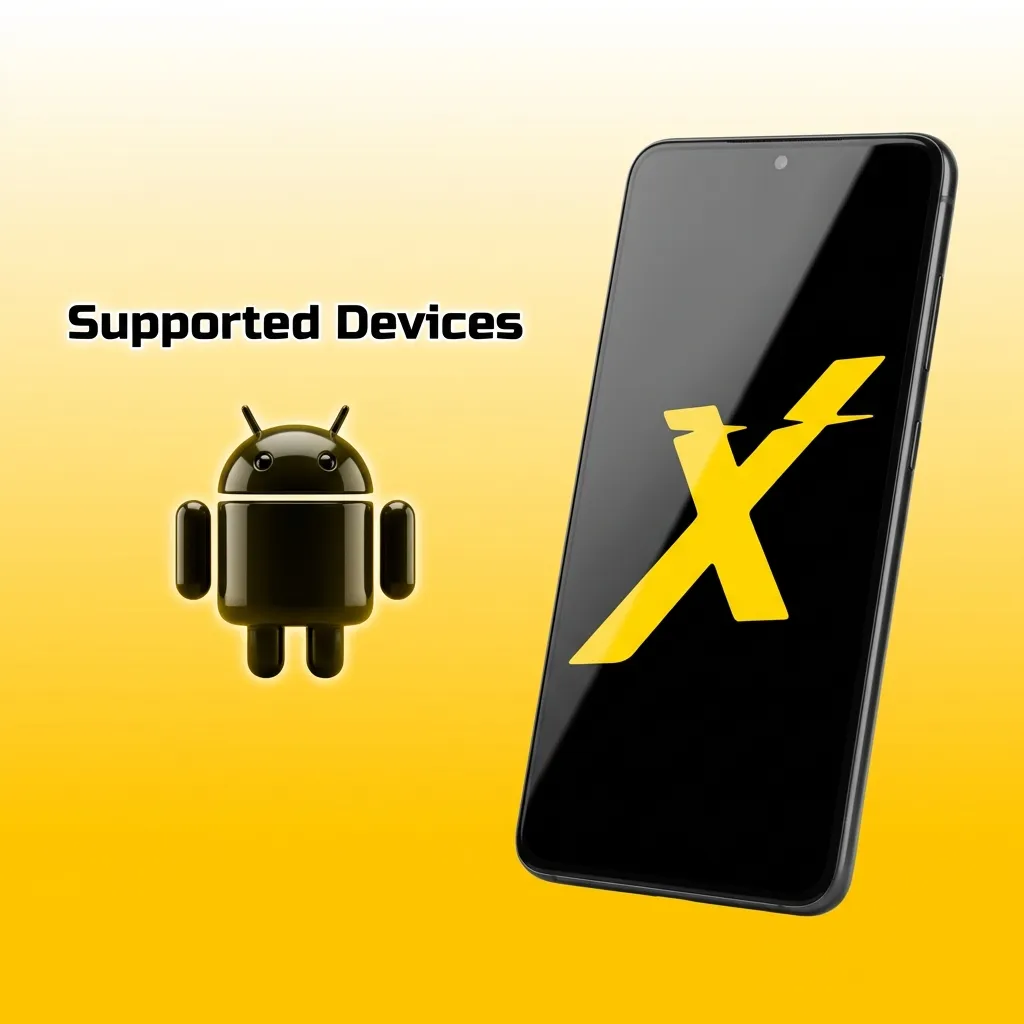 List of compatible Android devices for JetX app including Samsung, Xiaomi, Realme, Poco, OnePlus, Vivo, Oppo, Motorola, Google