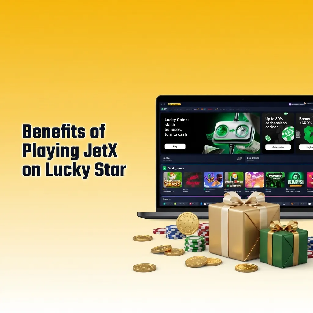 JetX game interface on Lucky Star showing live chat, statistics, dual bet feature, and cashout options