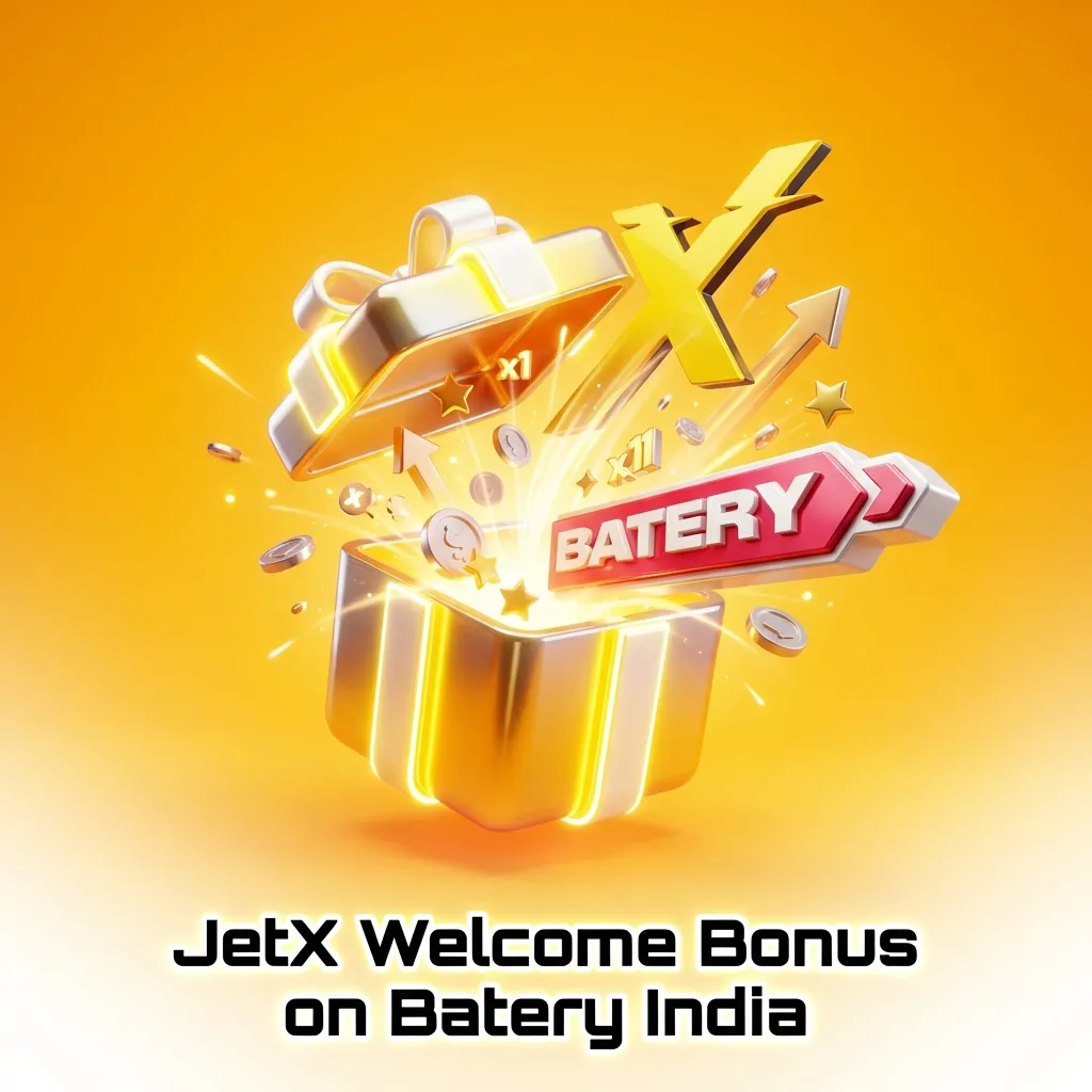 JetX welcome bonus on Batery India: 150% match plus 200 free spins on first deposit of ₹500 or more