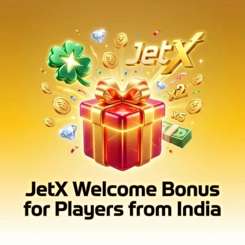 JetX welcome bonus offer at Lucky Star Casino showing up to 500% bonus across first four deposits for Indian players