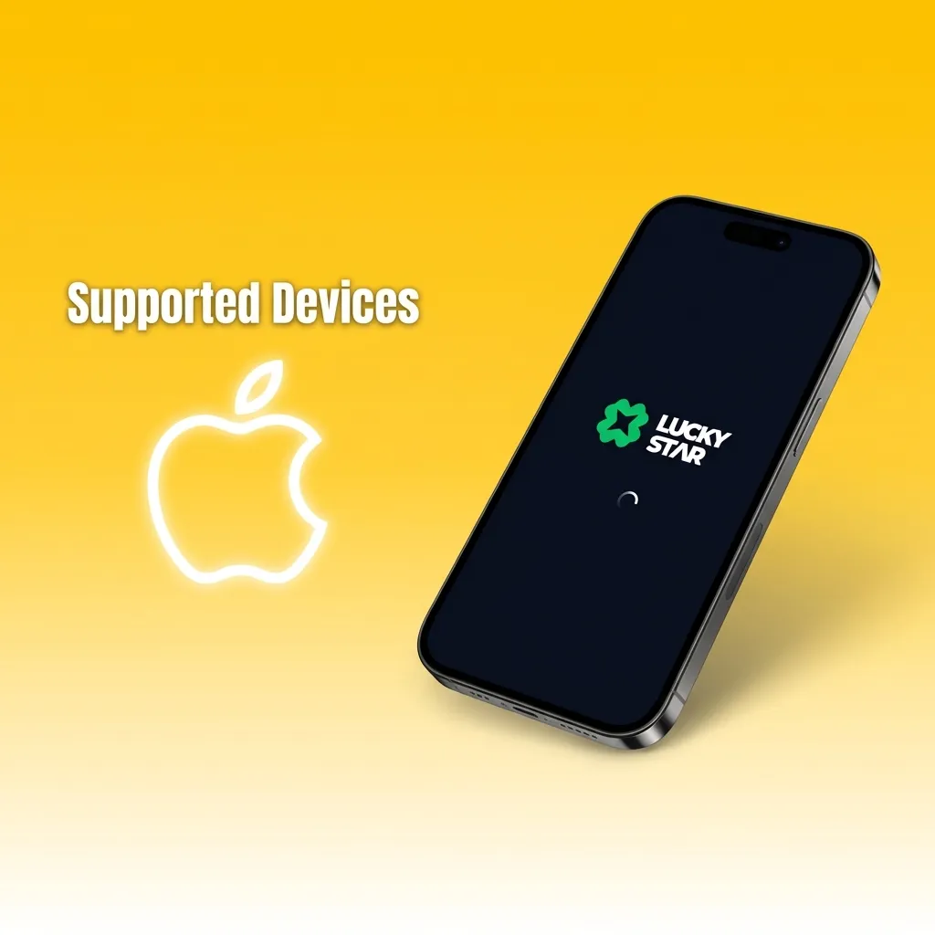 List of iPhone and iPad models compatible with Lucky Star PWA app, including SE, 11-15 series and recent iPads