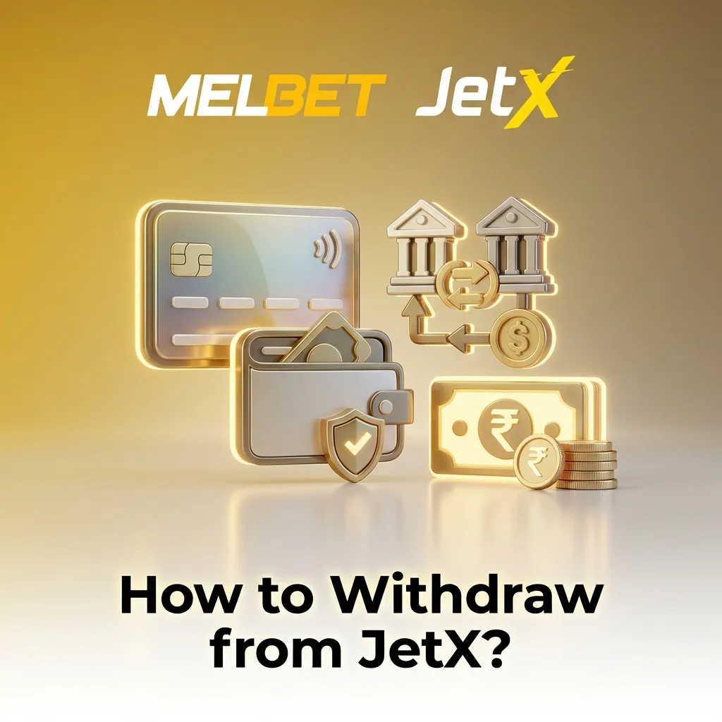 JetX withdrawal process showing five steps from cashier navigation to confirmation with payment methods