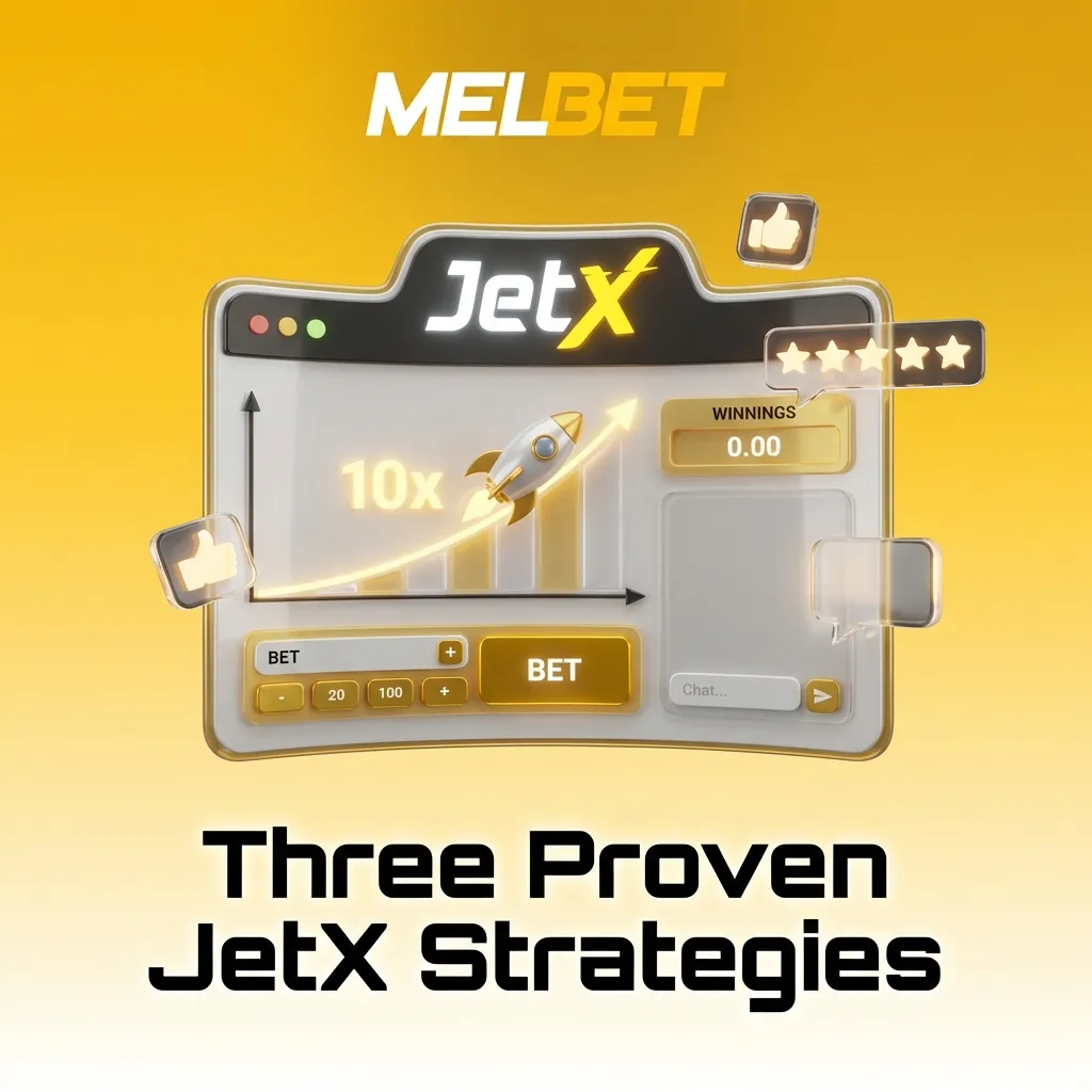 JetX betting strategies infographic showing conservative, dual bet, and pattern observation approaches