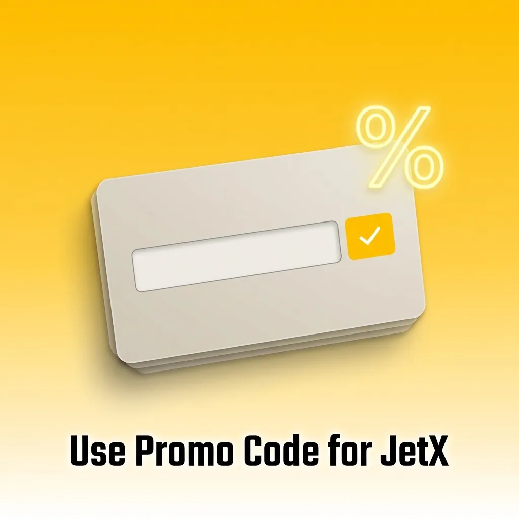 Players entering promo code JETMAX for JetX game bonuses during registration or in account settings