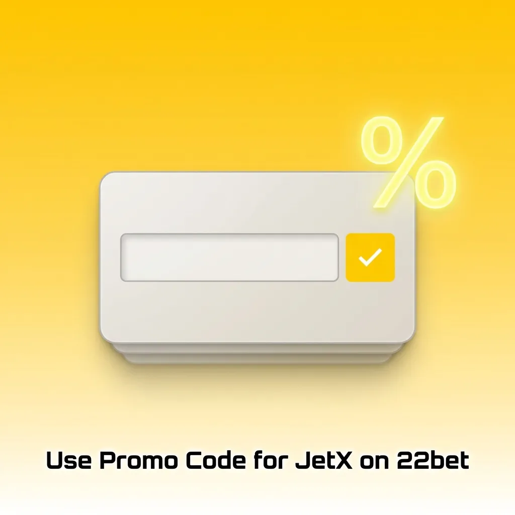 JetX promo code JET22BET displayed for 22bet registration bonus and extra welcome offer value