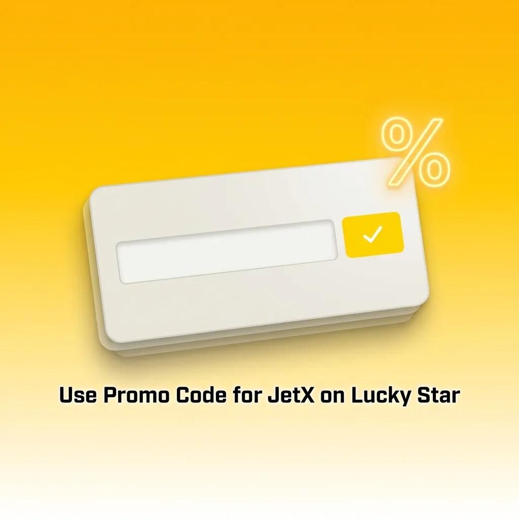 Player entering promo code JETMAX on Lucky Star casino to boost JetX welcome bonus by 10% during registration