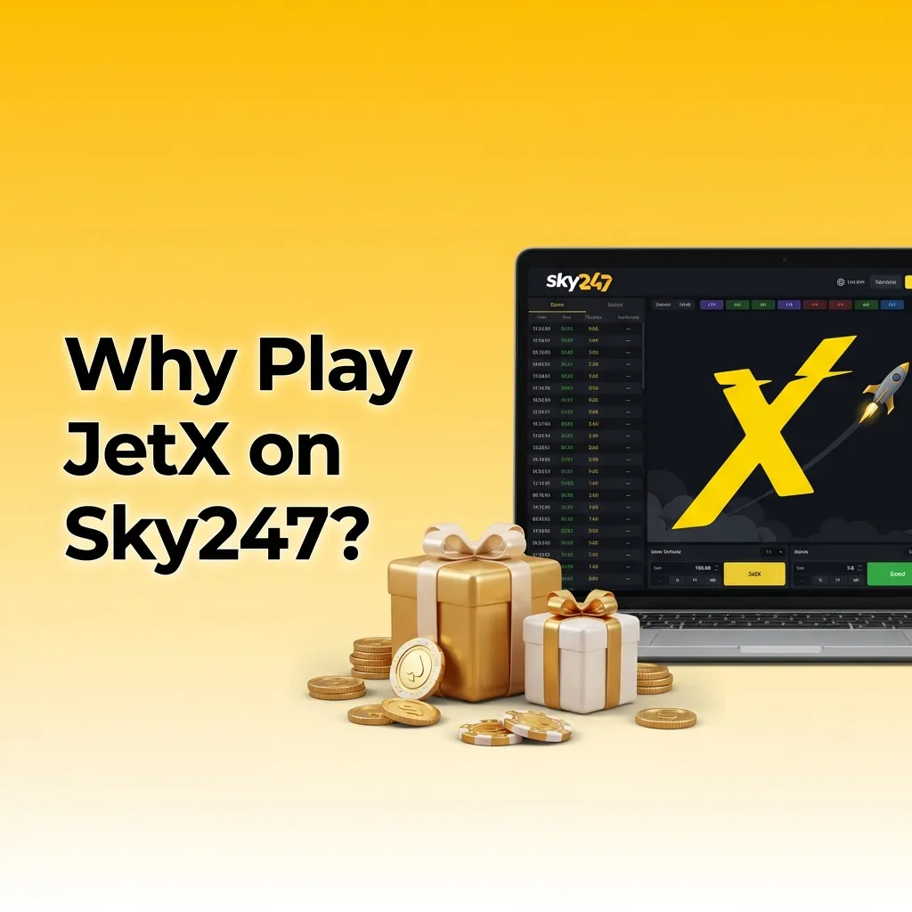 JetX game interface on Sky247 showing live chat, statistics, and cashout features on mobile device